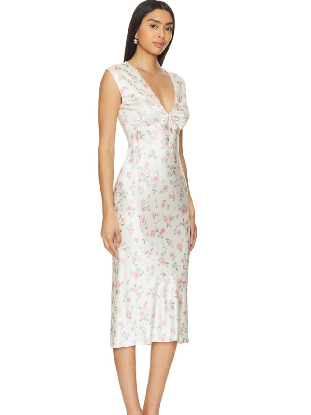 Tularosa Midi Tina Dress in Spring Floral Multi